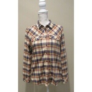 L.L.Bean Plaid Button Down Long Sleeve XS Women's Shirt